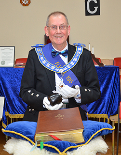 Picture of the Lodge Master Clive Greig